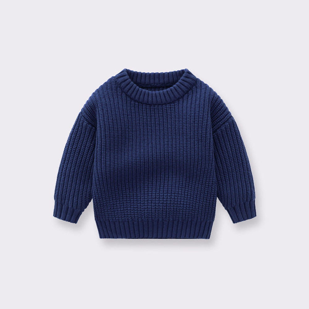 MyKids-USA® Baby Solid Color Handknit Design Quality Pullover Loose Sweater