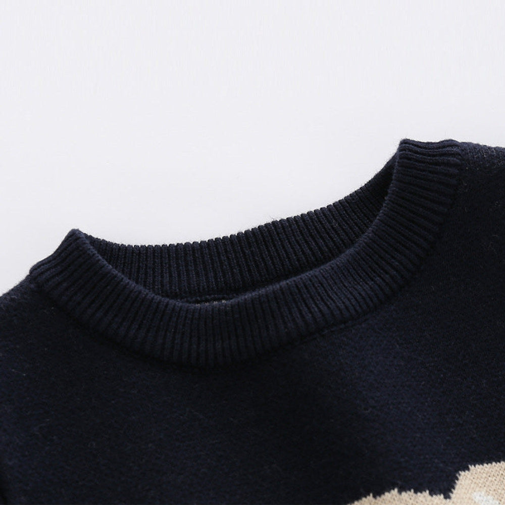 MyKids-USA® Baby Cartoon Bear Pattern Long Sleeve Quality Romper