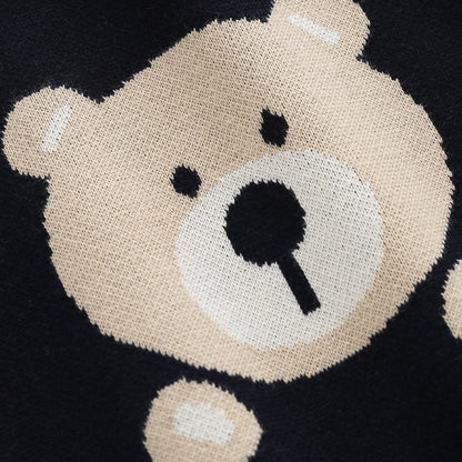 MyKids-USA® Baby Cartoon Bear Pattern Long Sleeve Quality Romper