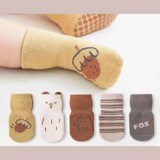 MyKids-USA® Baby Cartoon Graphic Non-Slip Floor Socks In