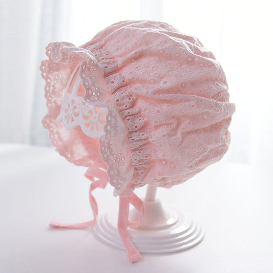 MyKids-USA® Baby Solid Color Ruffle Design Sunshade Princess Bucket Hats
