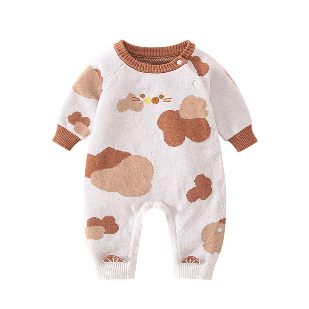 MyKids-USA® Baby Cartoon Graphic Quality Handknit Design Fashion Jumpsuit