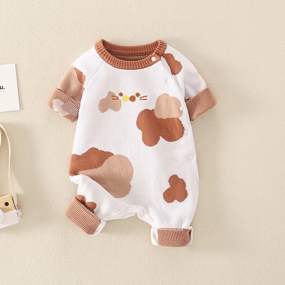 MyKids-USA® Baby Cartoon Graphic Quality Handknit Design Fashion Jumpsuit