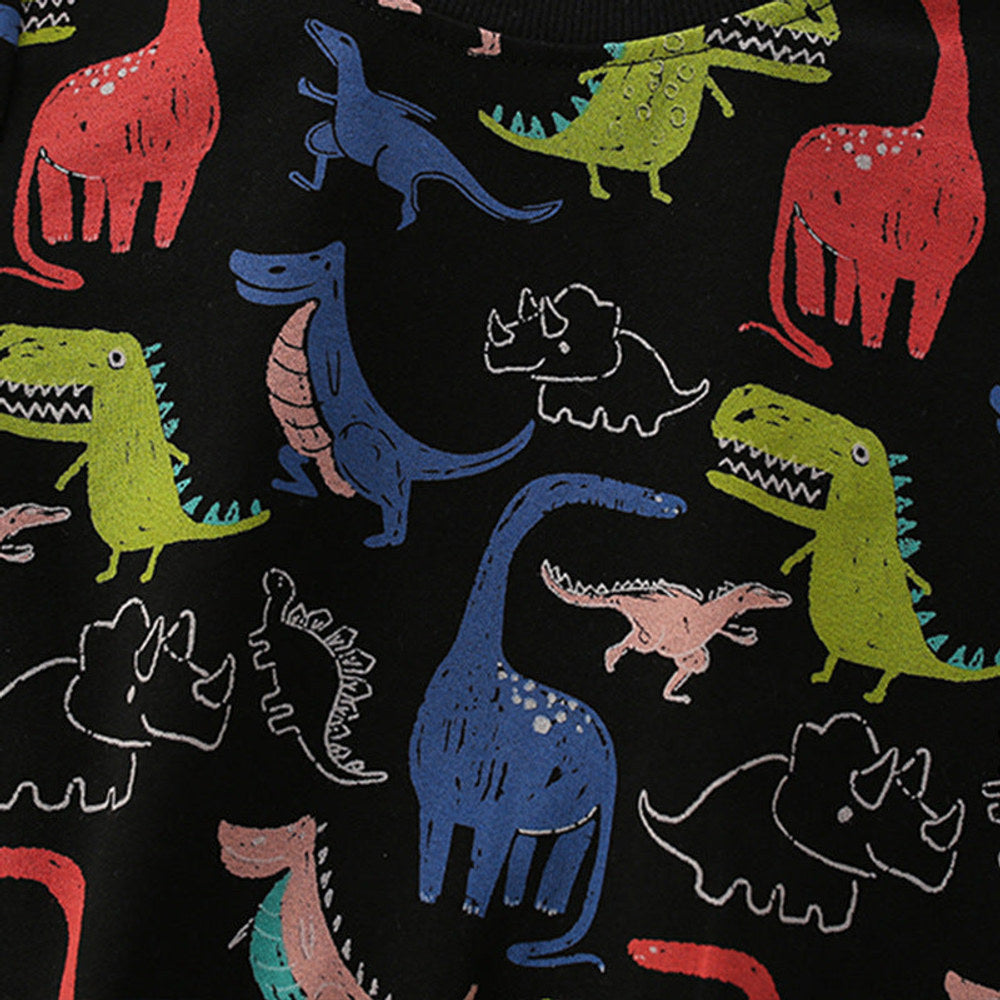 MyKids-USA® Baby Boy All Over Dinosaur Print Pattern Western Style Hoodie