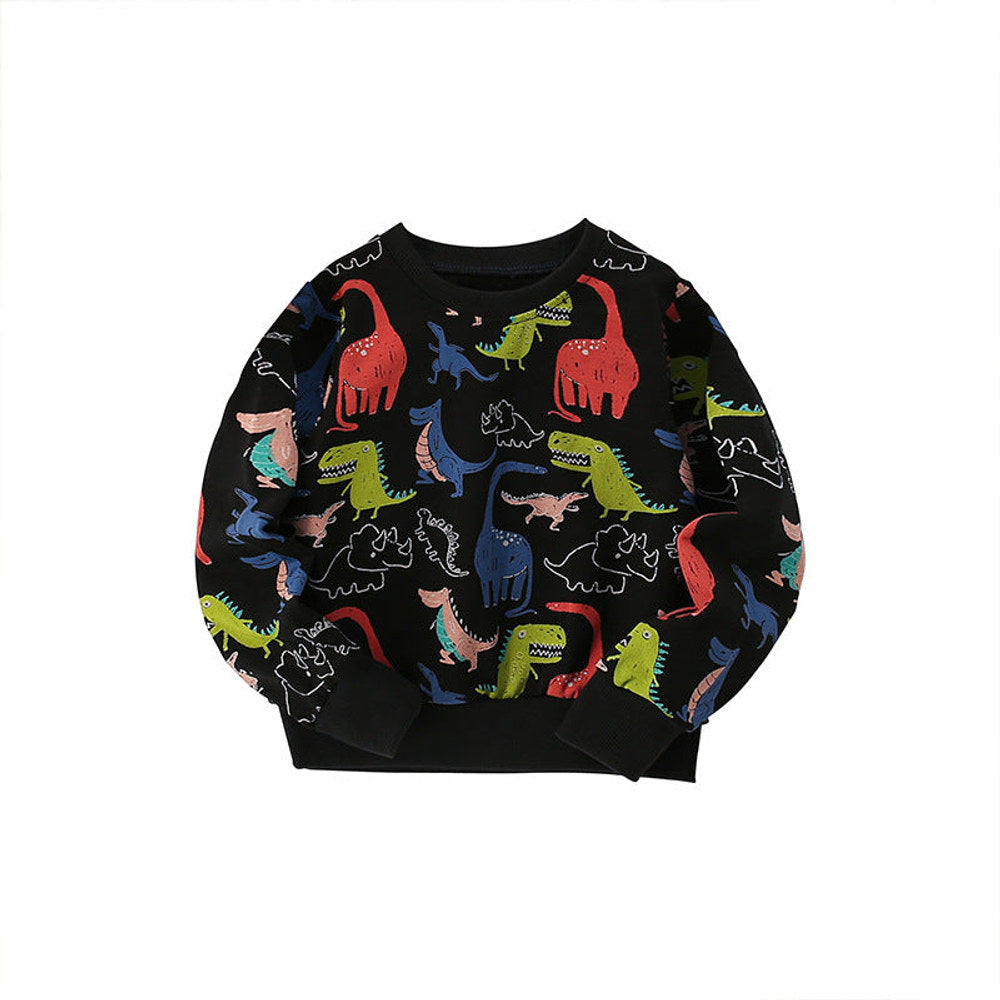 MyKids-USA® Baby Boy All Over Dinosaur Print Pattern Western Style Hoodie
