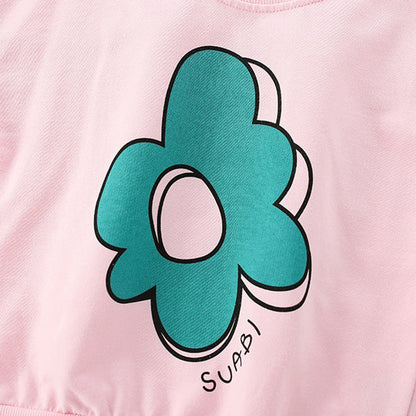 MyKids-USA® Baby Girl Floral Print Pattern Comfy Cotton Hoodies