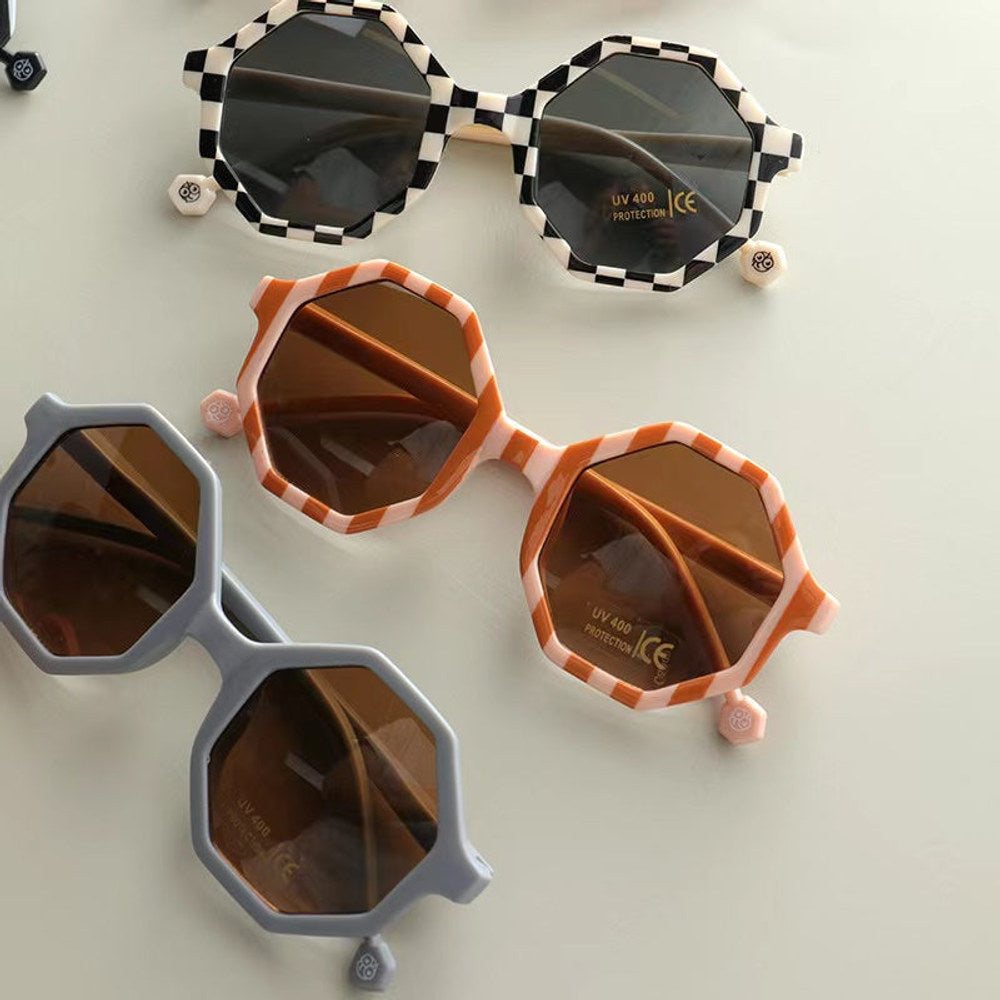MyKids-USA® Kids Various Style Fashion Polygon Frame Sunglasses