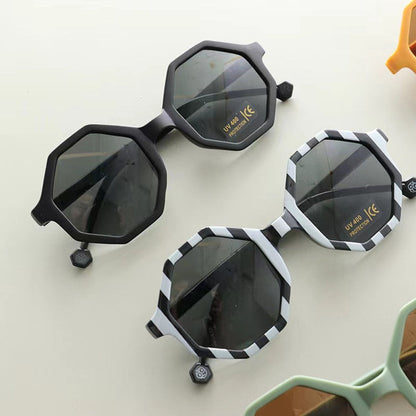 MyKids-USA® Kids Various Style Fashion Polygon Frame Sunglasses