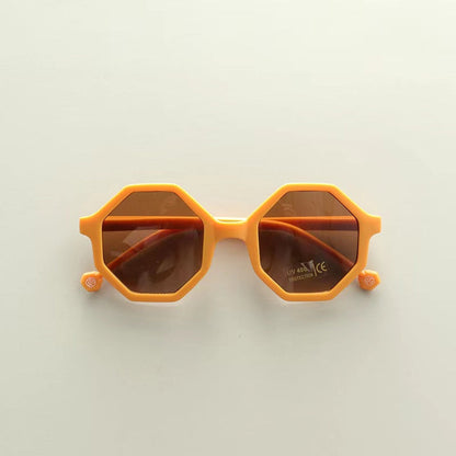 MyKids-USA® Kids Various Style Fashion Polygon Frame Sunglasses