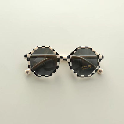 MyKids-USA® Kids Various Style Fashion Polygon Frame Sunglasses
