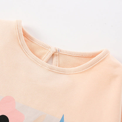 MyKids-USA® Baby Girl Floral Print Pattern Pullover Soft Cotton Tops
