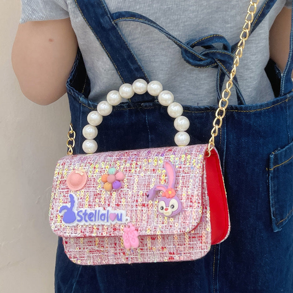 MyKids-USA® Children Girl Cartoon Patched Pattern Fashion Princess Crossbody Bags