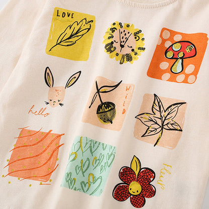 MyKids-USA® Baby Girl Print Pattern Thin Style Shirt