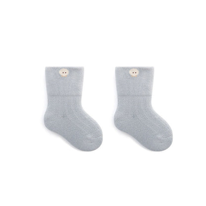 MyKids-USA® Baby Embroidered Pattern Thickened Warm Mid Tube Socks