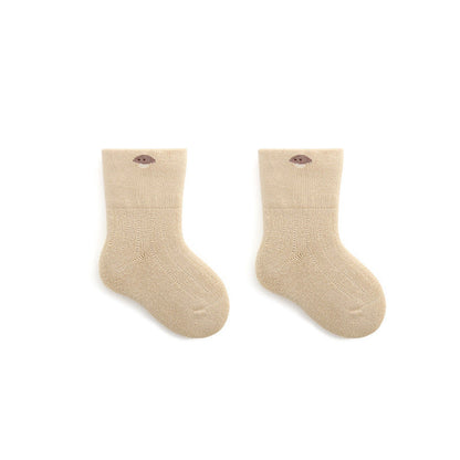 MyKids-USA® Baby Embroidered Pattern Thickened Warm Mid Tube Socks