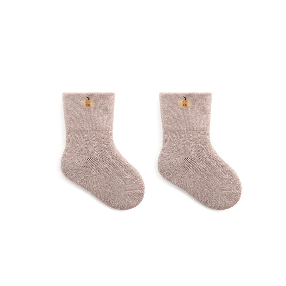 MyKids-USA® Baby Embroidered Pattern Thickened Warm Mid Tube Socks