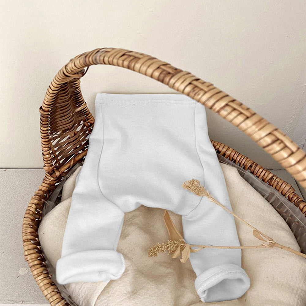 MyKids-USA® Baby Boy And Girl Solid Color Fleece Thickened Pants