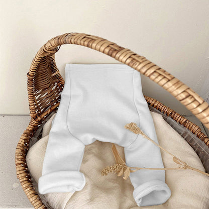 MyKids-USA® Baby Boy And Girl Solid Color Fleece Thickened Pants