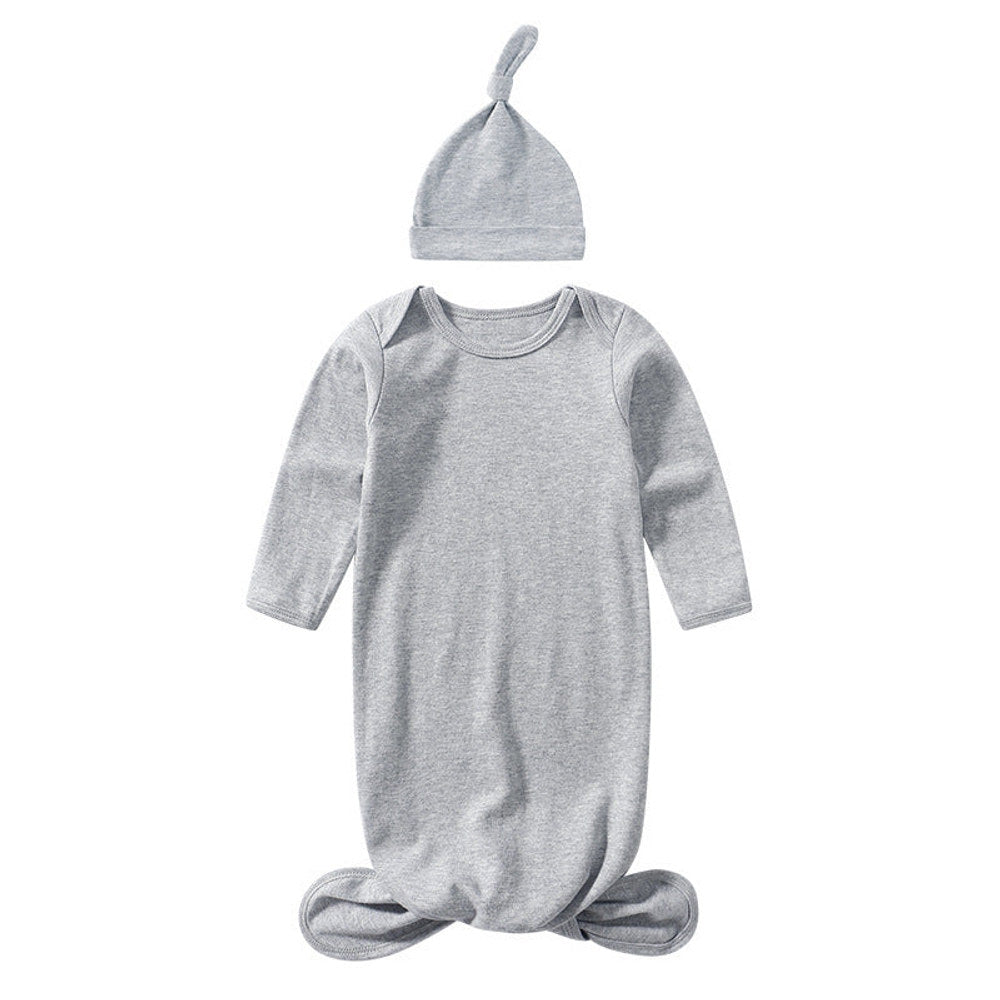 MyKids-USA® Baby Sleeping Bag Hat Set Spring Summer Baby Sleepwear Anti-Kicker Surprise Jump Swaddling Clothes