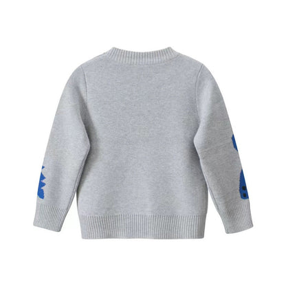 MyKids-USA® Baby Boy Dinosaur Pattern Crewneck Long Sleeve Knit Sweater