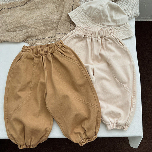 MyKids-USA® Baby Solid Color Quality Loose Casual Pants Trousers