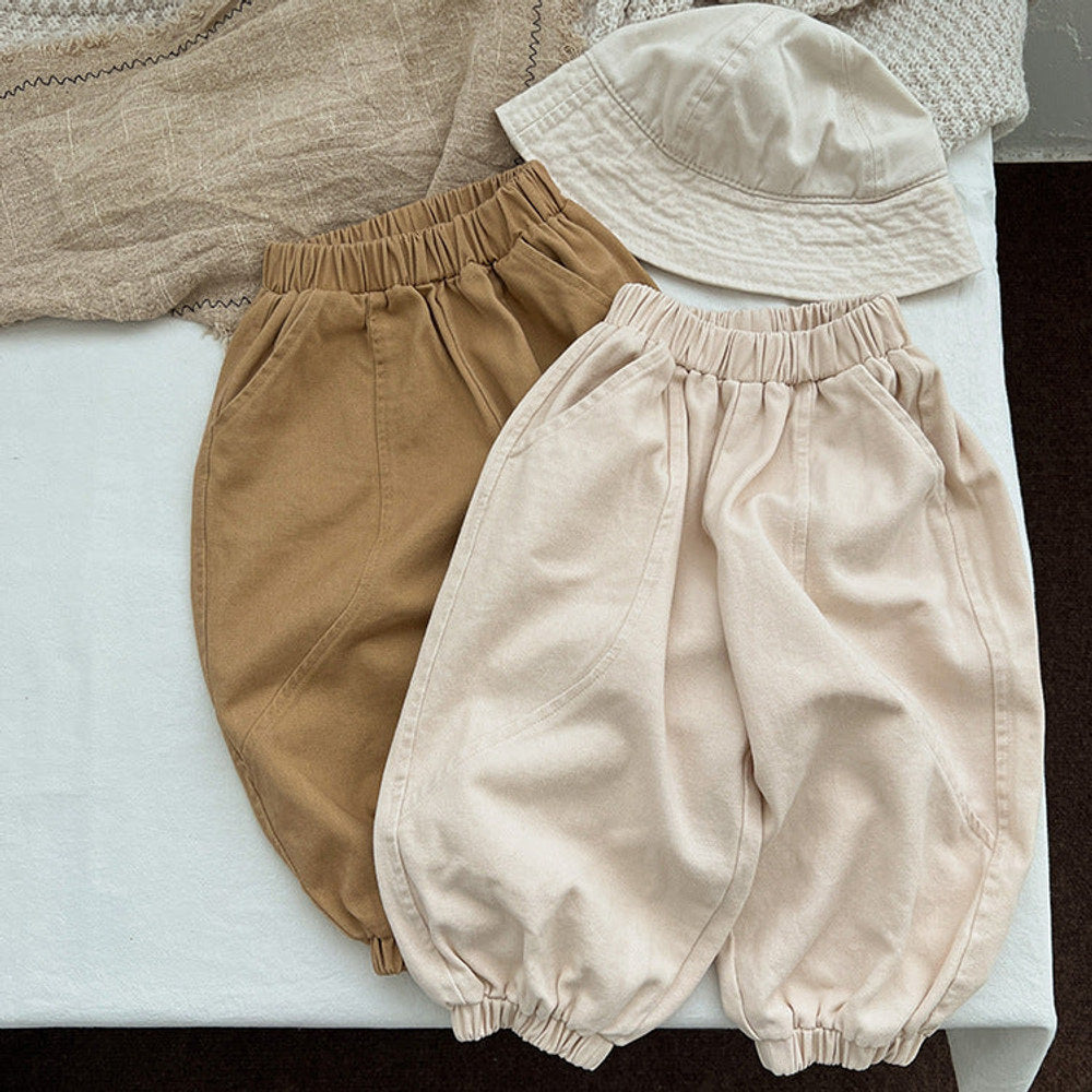 MyKids-USA® Baby Solid Color Quality Loose Casual Pants Trousers