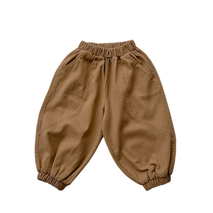 MyKids-USA® Baby Solid Color Quality Loose Casual Pants Trousers
