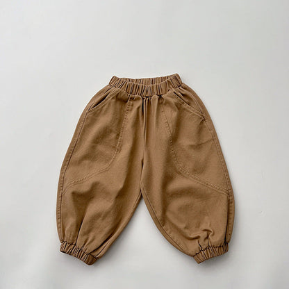 MyKids-USA® Baby Solid Color Quality Loose Casual Pants Trousers