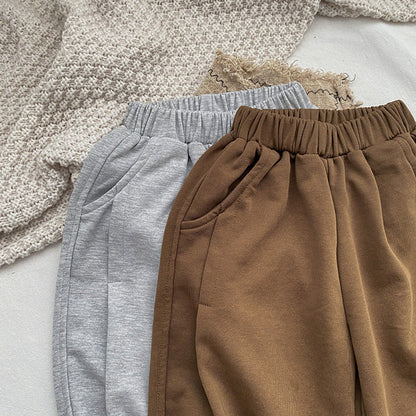 MyKids-USA® Baby Solid Color Loose Baby Trousers