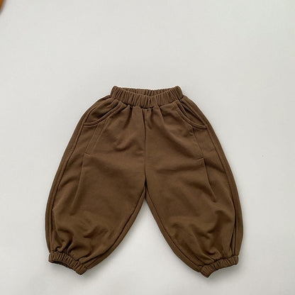 MyKids-USA® Baby Solid Color Loose Baby Trousers