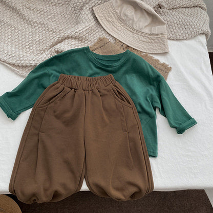 MyKids-USA® Baby Solid Color Loose Baby Trousers