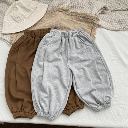 MyKids-USA® Baby Solid Color Loose Baby Trousers