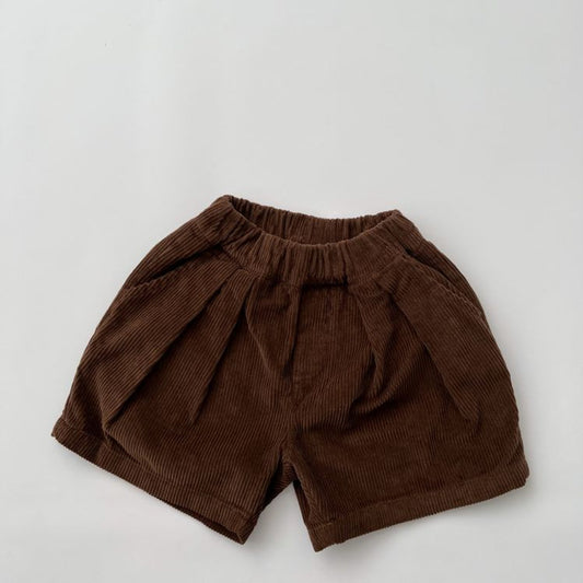 MyKids-USA® Baby Solid Color Corduroy Fabric Shorts