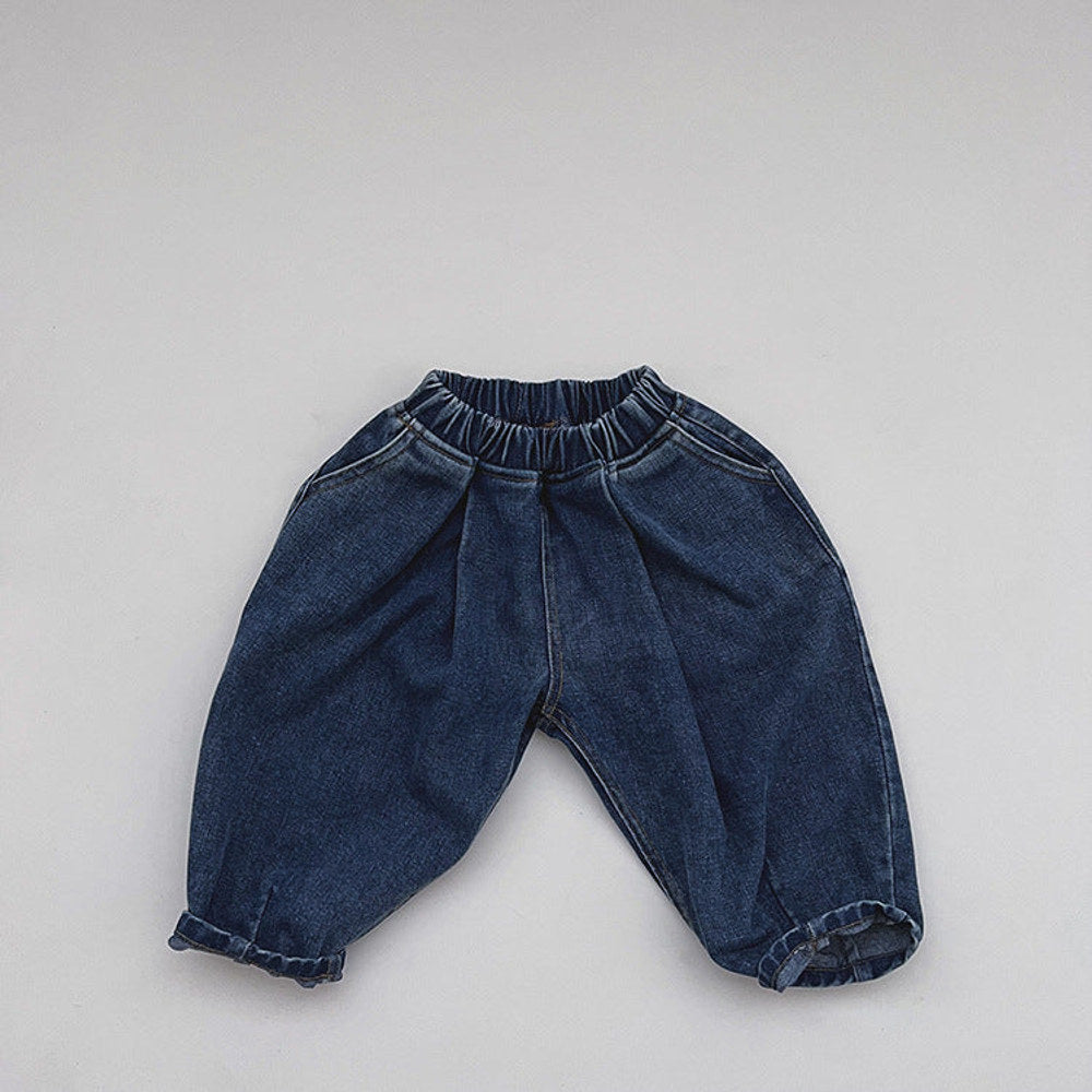 MyKids-USA® Baby Demin Blue Loose Quality Fashion Pants