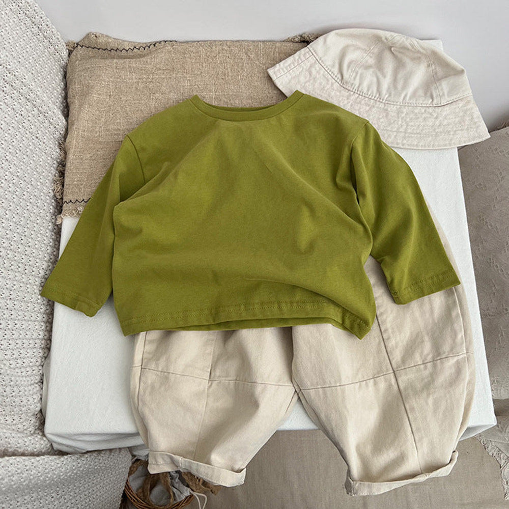 MyKids-USA® Baby Basic Style Various Color Soft Cotton Shirt