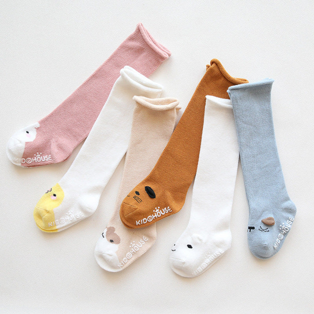 MyKids-USA® Baby Non-Slip Over The Knee Soft Cotton High Tube Socks
