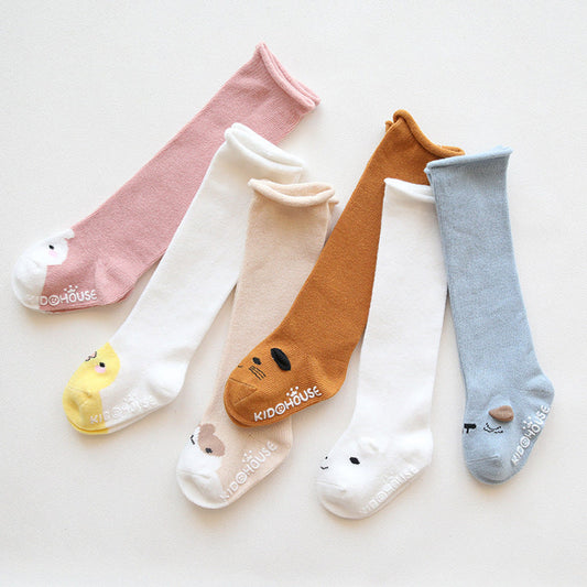 MyKids-USA® Baby Non-Slip Over The Knee Soft Cotton High Tube Socks