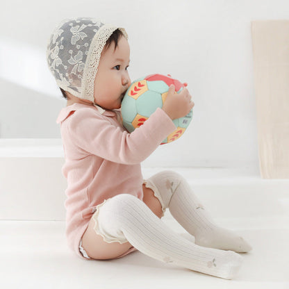 MyKids-USA® Baby Solid Color Wooden Ear Design Over Knee Socks In