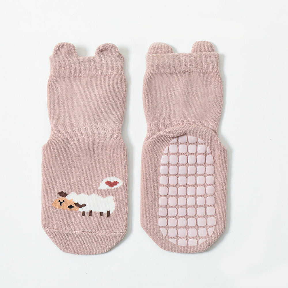 MyKids-USA® Baby Cartoon Animal Graphic Non-Slip Design Cute Socks