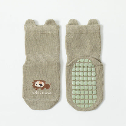 MyKids-USA® Baby Cartoon Animal Graphic Non-Slip Design Cute Socks