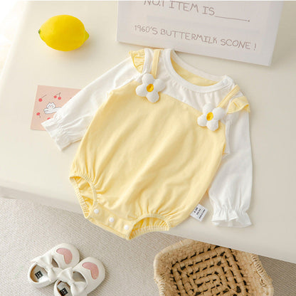 MyKids-USA® Baby Girl Fruit Patched Design Sweet Princess Bodysuit bodysuit