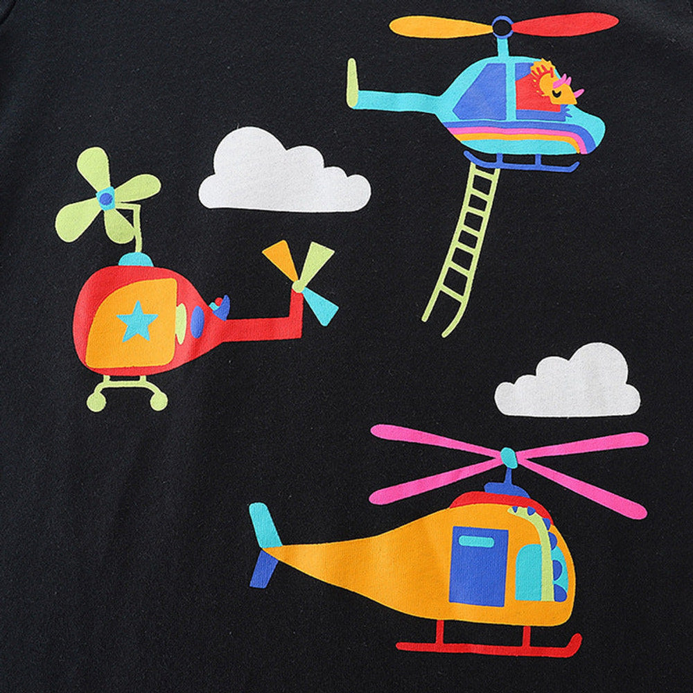 MyKids-USA® Baby Boy Cartoon Pattern Short Sleeve Cute Comfy Tee