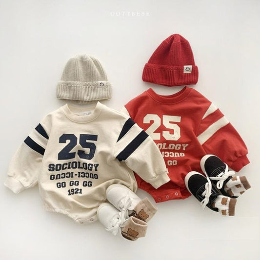 MyKids-USA® Baby Slogan Print Pattern Long Sleeve Cotton Bodysuit