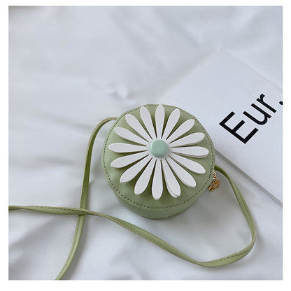 MyKids-USA® Girls Flesh Flower Patched Pattern Mini Crossbody Bag