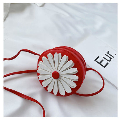 MyKids-USA® Girls Flesh Flower Patched Pattern Mini Crossbody Bag