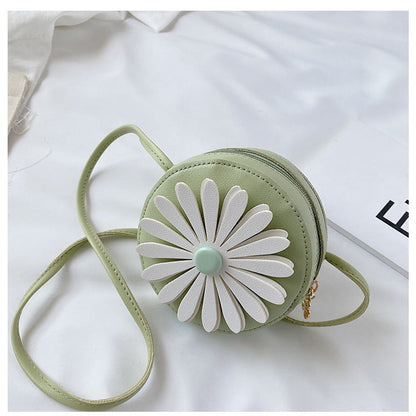 MyKids-USA® Girls Flesh Flower Patched Pattern Mini Crossbody Bag