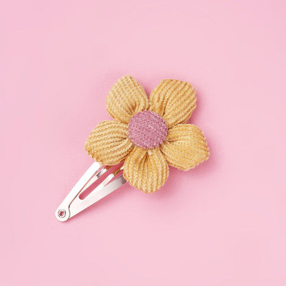 MyKids-USA® Girls Woolen Sunflower One Word Hair Clips Accessory