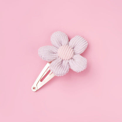 MyKids-USA® Girls Woolen Sunflower One Word Hair Clips Accessory