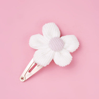 MyKids-USA® Girls Woolen Sunflower One Word Hair Clips Accessory