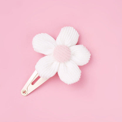 MyKids-USA® Girls Woolen Sunflower One Word Hair Clips Accessory
